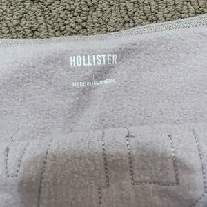 Hollister Light Gray Fleece Top